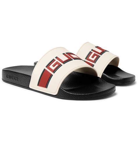 gucci grey slides|white gucci slides men's.